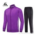 Logotipo personalizado Slim Fit Man Black Winter Tracksuit